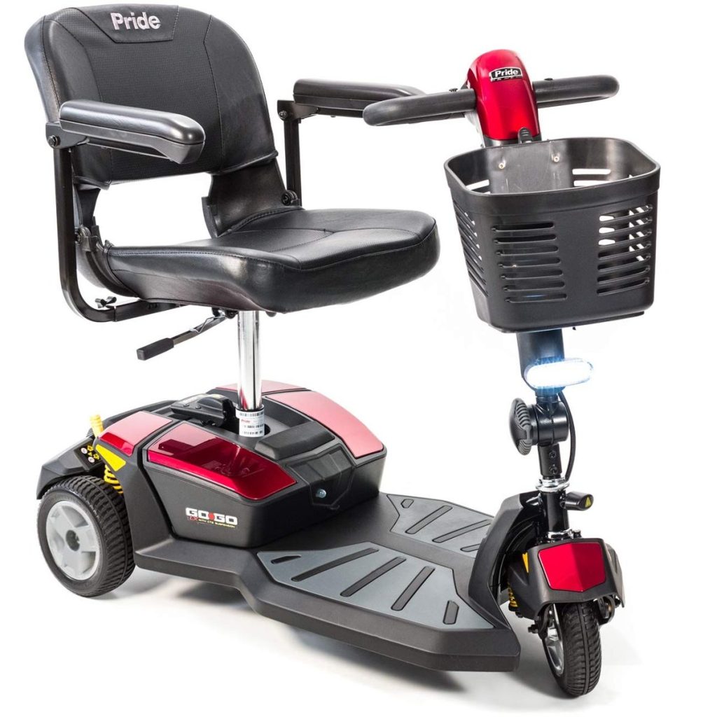 Scooter desmontable GoGo LX 3 ruedas en alquiler en Valencia