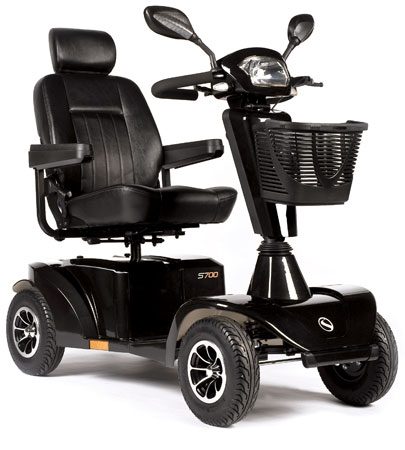Scooter eléctrico grande Sterling 700 de Sunrise Medical en alquiler en Valencia